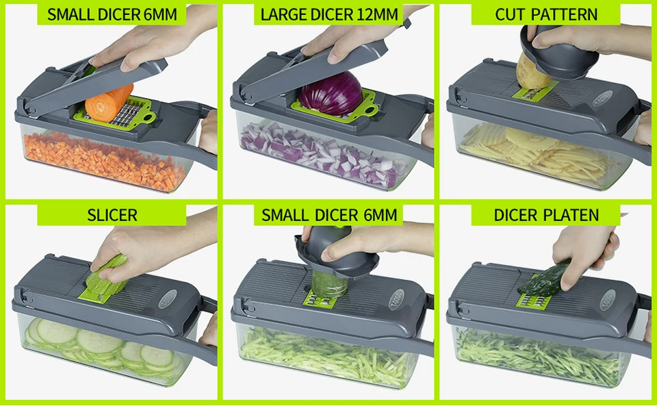 12 in 1 Multifunctionalvegetable food cutter vegetable shredders vegetable slicer kitchen accessories vegetable chopper