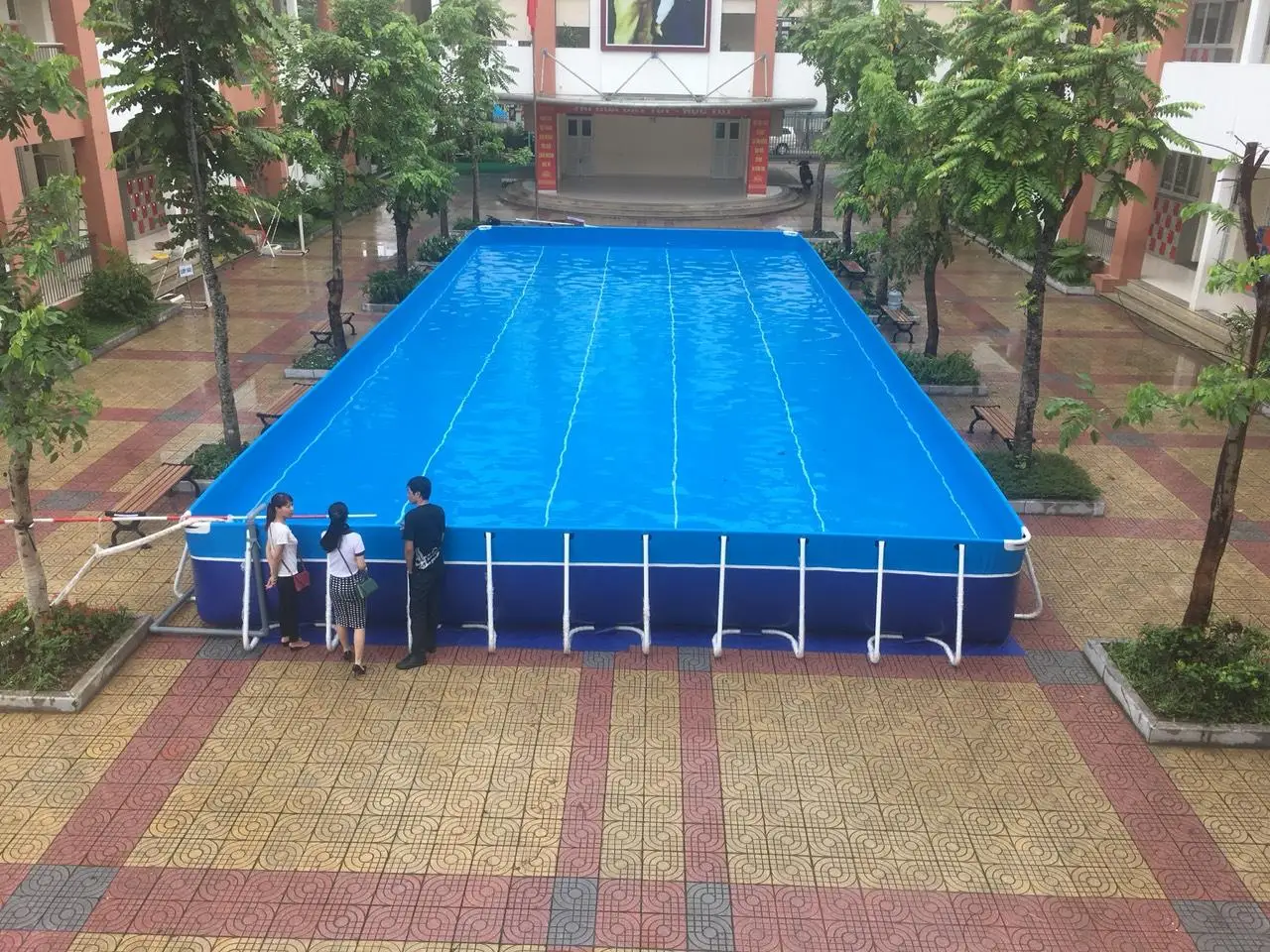 Water Soluble Anti Odor Hot Selling Anti Static Oilproof Blue Nonwoven Stain Resistant Pool Tarpaulin