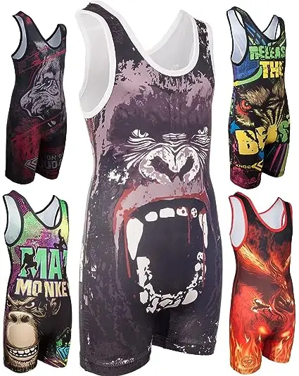 Unisex Wrestling Singlet, Comfortable & Breathable, customized colour design and fabric