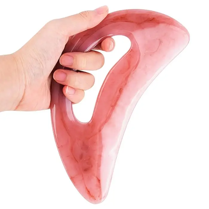 Массажер для тела с розовым камнем