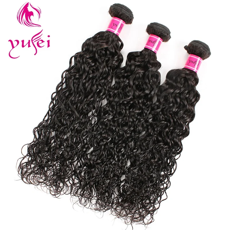 Unprocessed Grade 10A natural water Wave peruvian Human Hair bundles large stock curl Extension