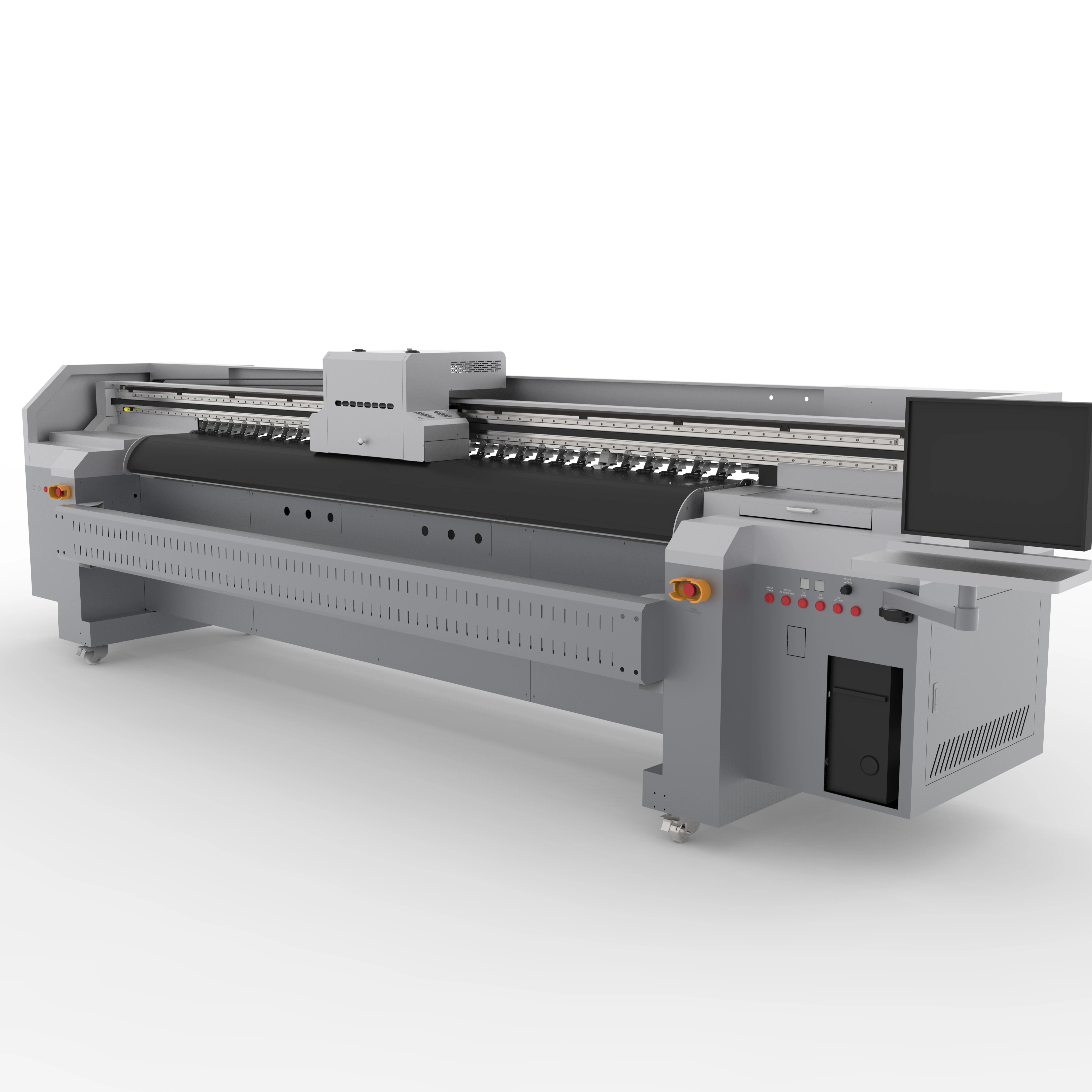 UV Digital Industrial Manufacture Structure  Printing Machine Various  G5/G6 Print Head 3.2m Roll to Roll Printer