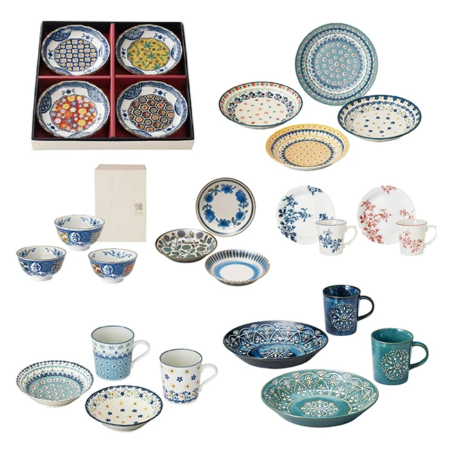 Custom Quality Good Sale Japanese Gift Boxed Tableware Plate Marusan Kondo Dinnerware Sets