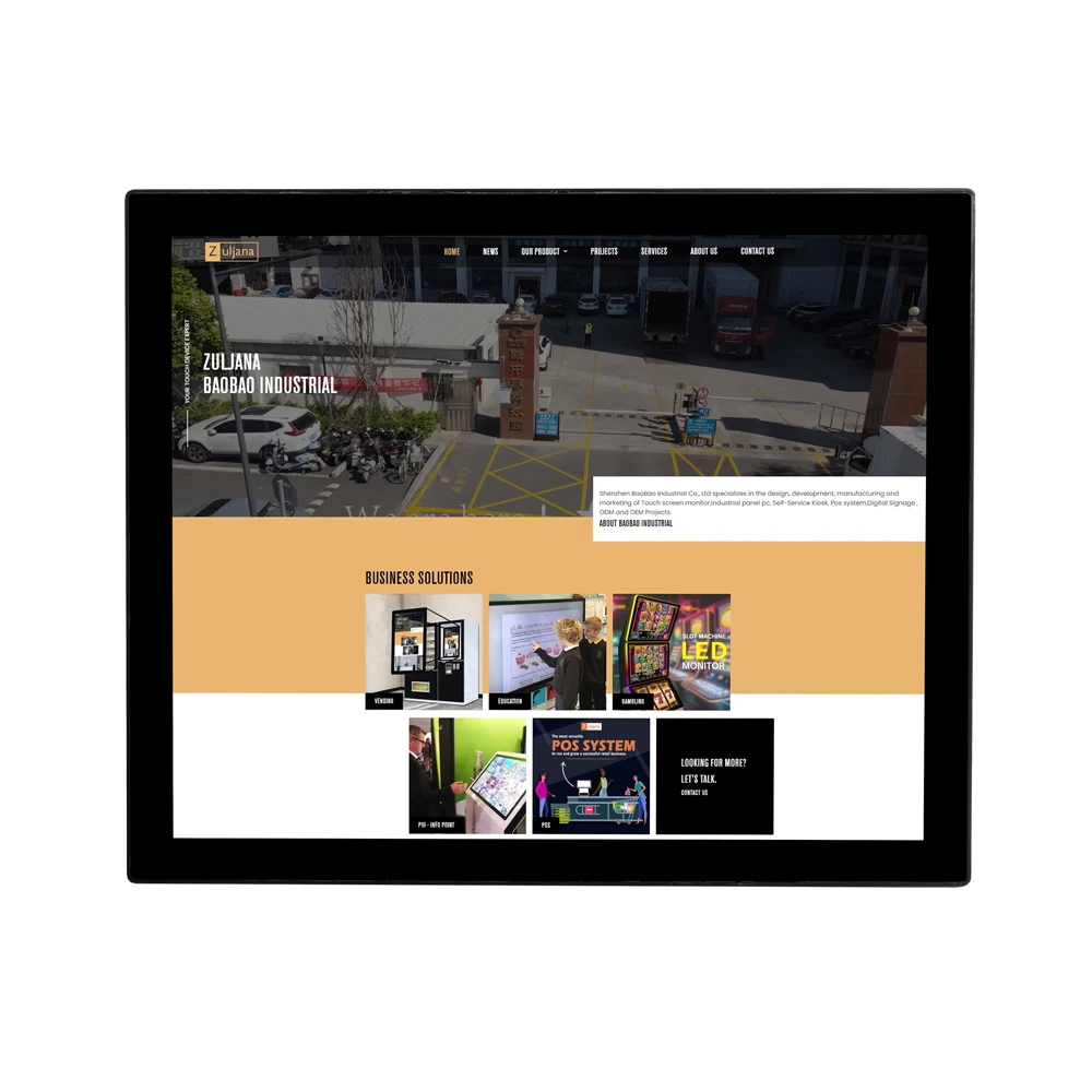 All In One 17 Inch Touch Screen Panel PCs Fanless Computer Industrial Embedded