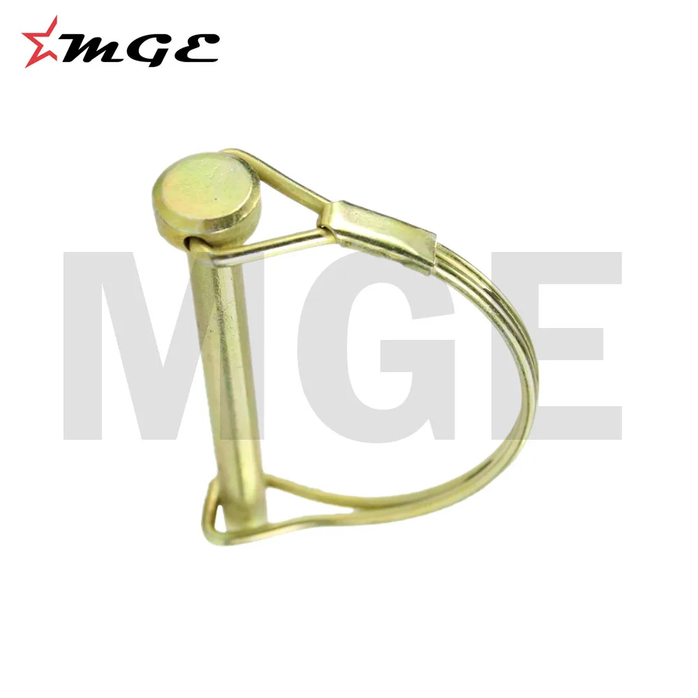 Golden Zinc plated Strong Round Shaped PTO Pins For Farm Implements Parts