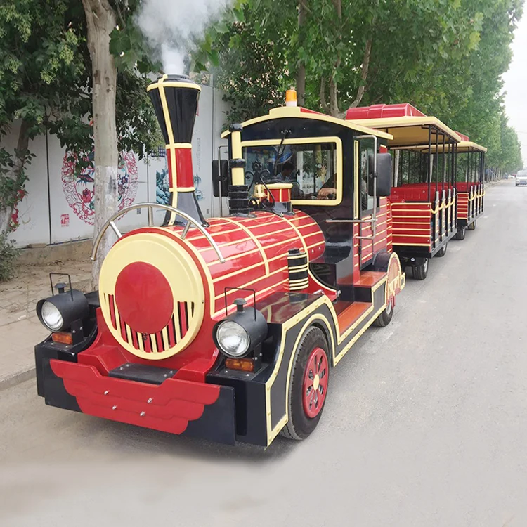 quality cheap outdoor modern indoor playground equipment tourist road trackless train battery powered train ride for sale