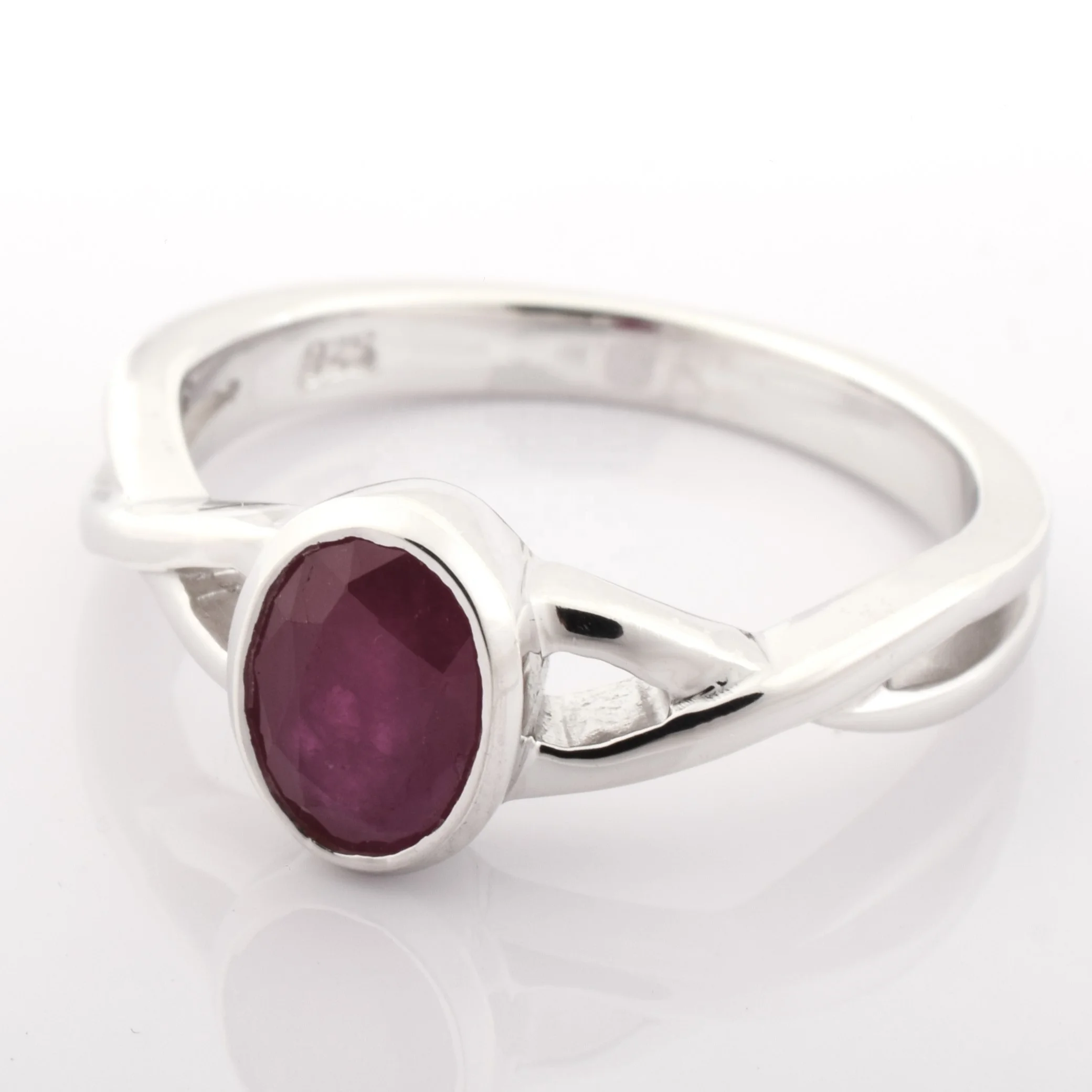 Subtle Design of Ruby Emerald Sapphire Gemstone in 925 Sterling Silver Ring for Ladies Silver Jewelry Made in India Women Jewels