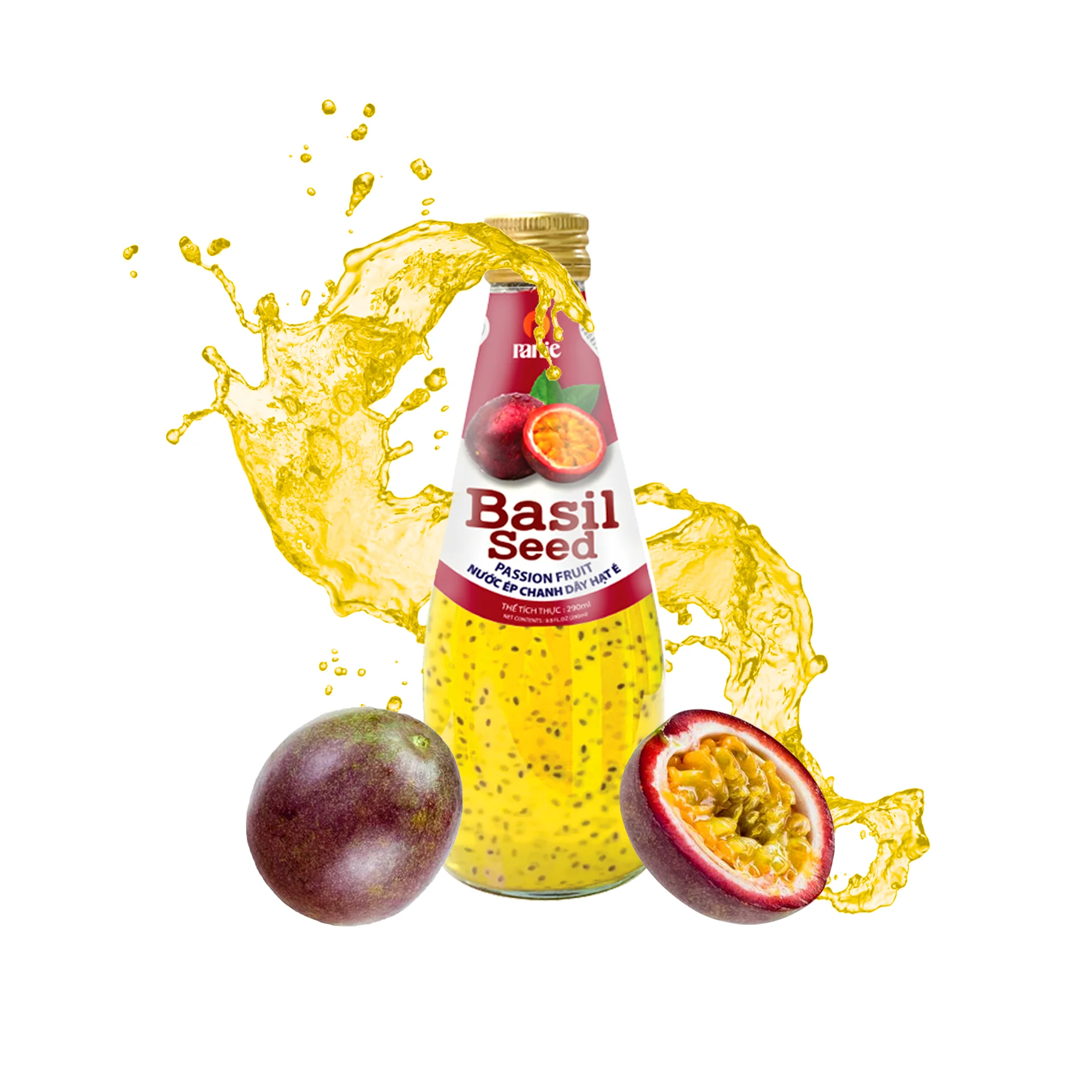 Сок из семян Чиа в стеклянной бутылке, 290 мл, с высоким содержанием витаминов, фруктовый сок, 10% Brix OEM, частная этикетка