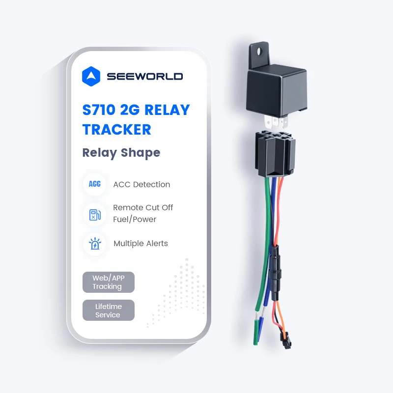 Relay Shape Motor GPS Tracker Motorcycle Tracking Device with Free Positioning Android and IOS APP