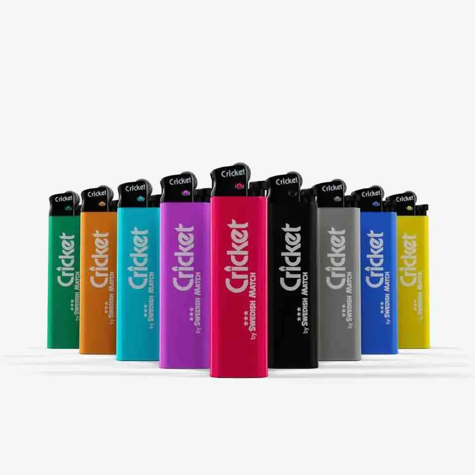 Wholesale Supplier cricket Lighter Custom Design Plastic Cricket Cigarette Lighters
