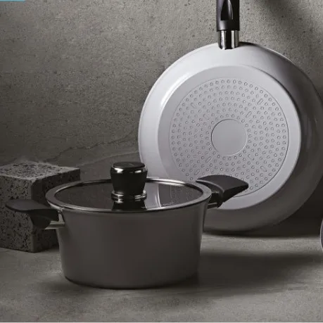 happy call high quality aluminum Home Kitchen Cooking Modern Design Nonstick CookWare Set Mini Cast Iron Casserole Pots