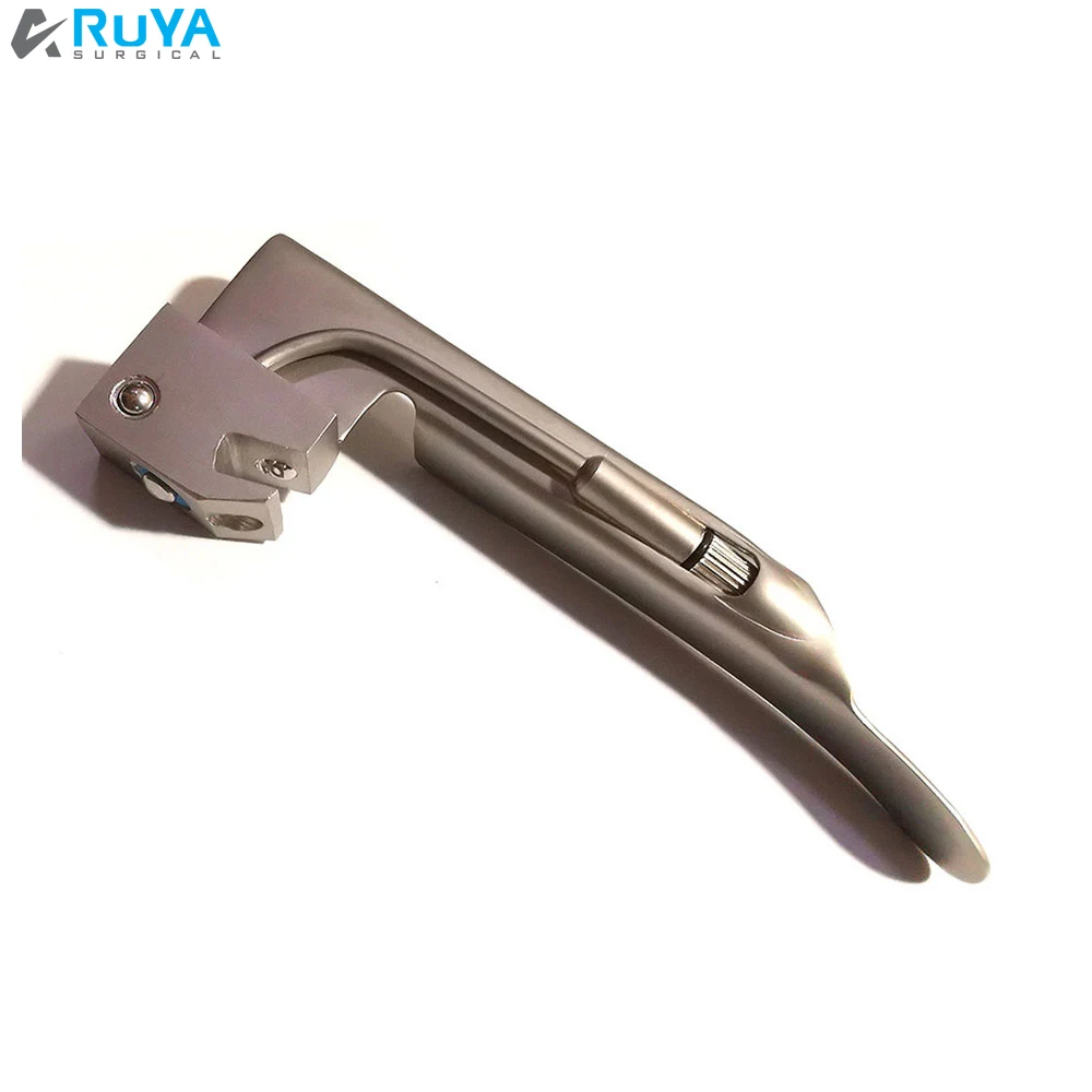LED Light Stainless Steel Miller Laryngoscope Blades Set Peep Incubation Anesthesia Conventional Size Basis Surgical Instruments