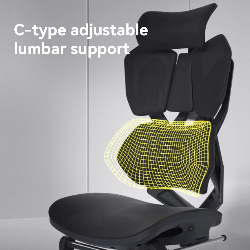 X5C Black Computer Racing Gaming Chair High Back Ergonomic Mesh Lift Chair Modern Style with Comfortable Seat