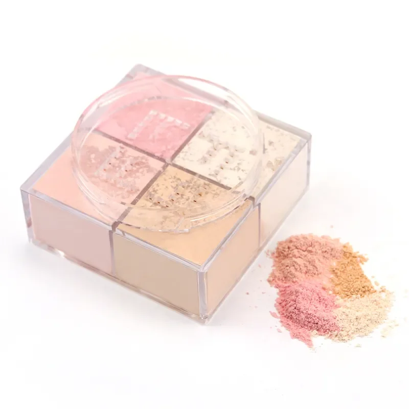 4 Shade Color Correcting Loose Matte Finishing Powders Foundation Best Setting Powder