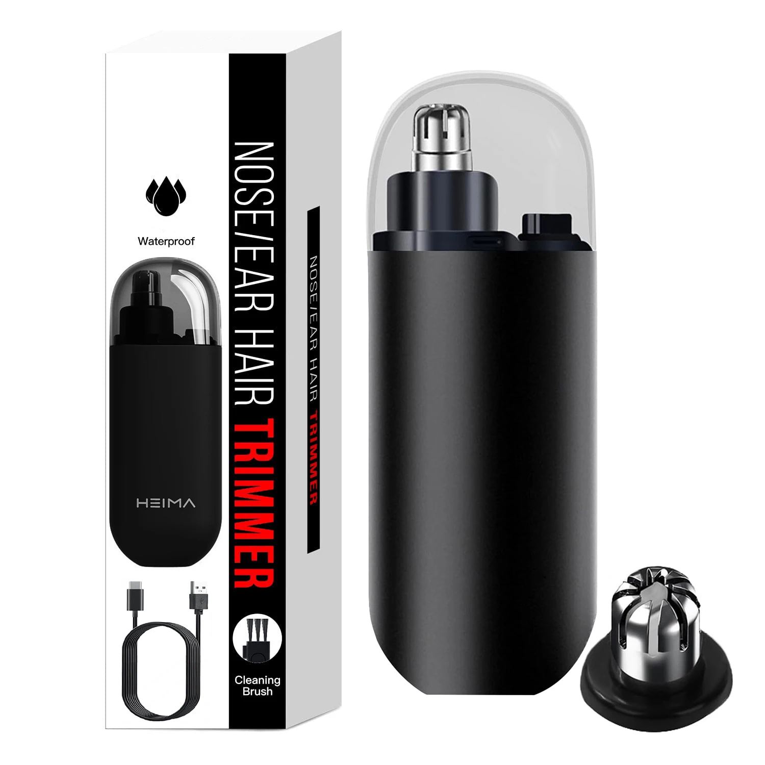 Electric Nose Hair Trimmer Implement Shaver Facial Nose Hair Scissors Neck Eyebrow Shaver Men Women Clean Trimer Razor Remover