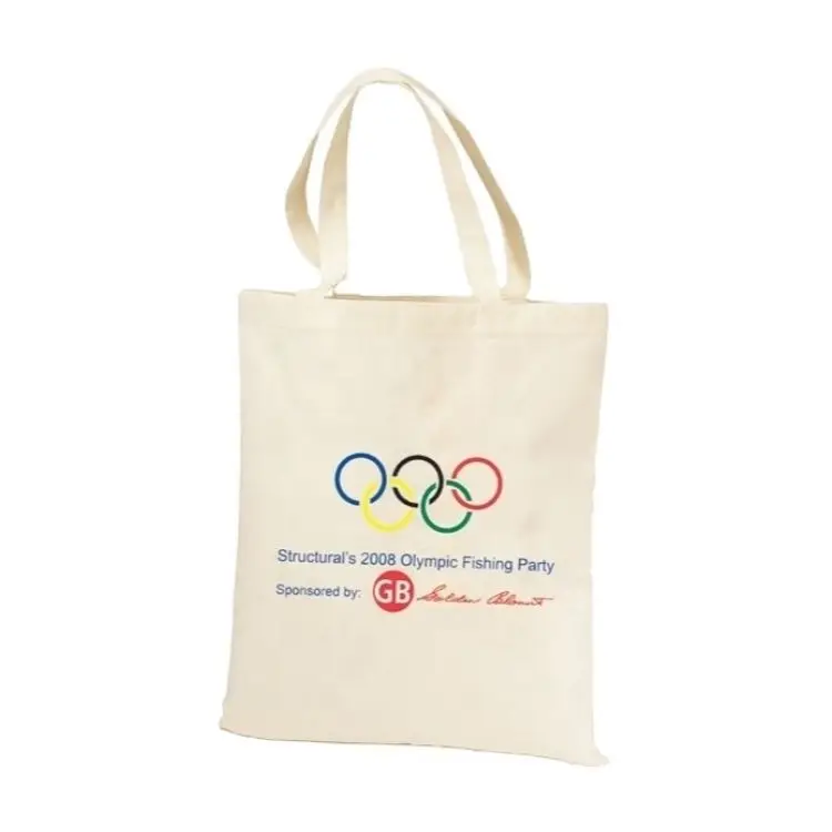 Cotton Tote Bag With Zipper Eco-Friendly Trendy Stylish Reusable 100% Pure Cotton Canvas Shopping Tote Bags For Sale