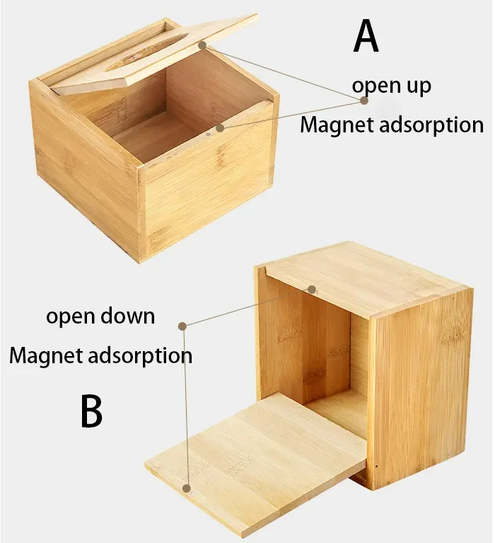 Bamboo Tissue Box for Home Office Desktop Wooden Paper Towel Box Hotel Napkin Wood Holder Table Napkins Tissue Paper Case