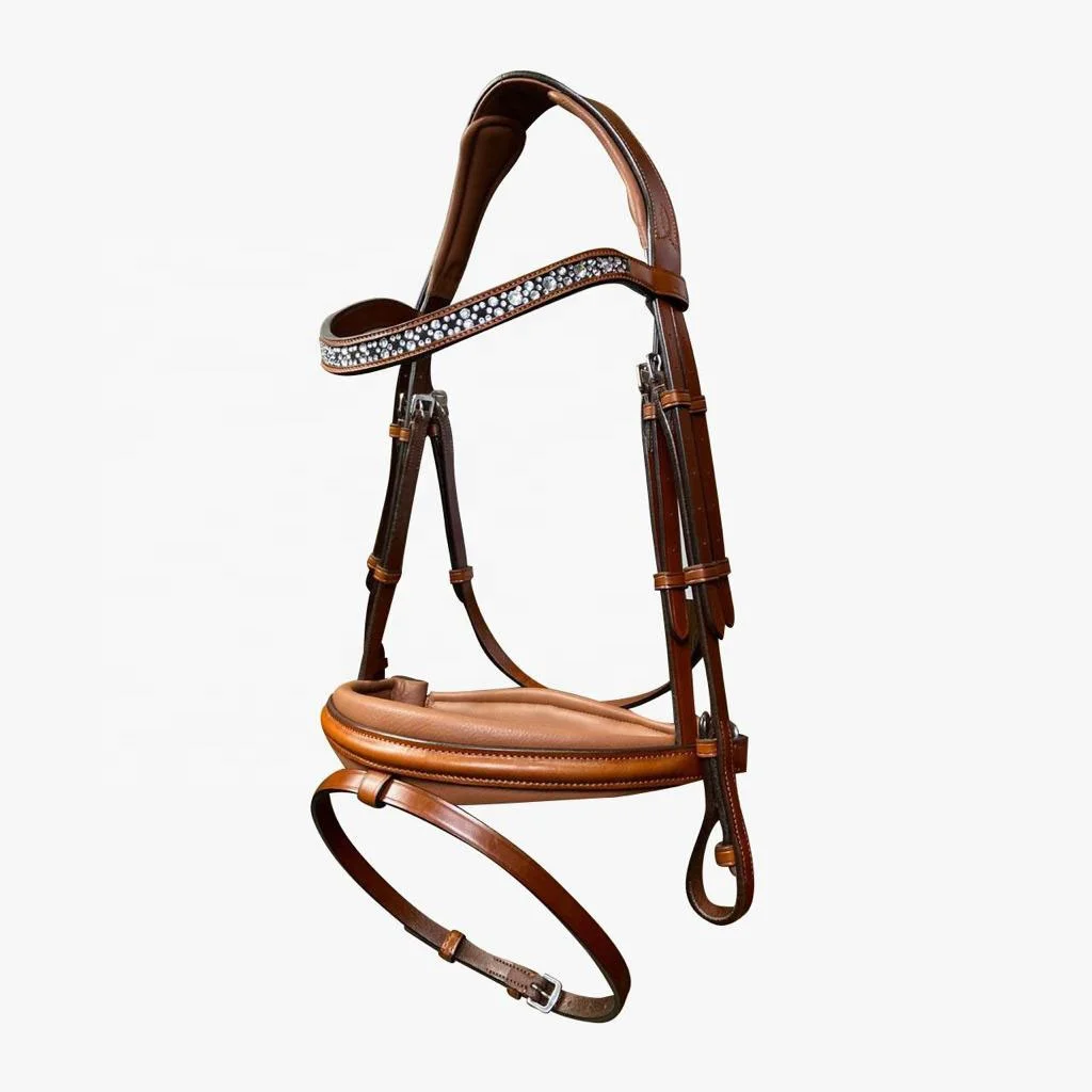 TOP QUALITY DD HIDE LEATHER HORSE ANATOMIC DIAMANTE BRIDLE EYE CATCHING CRYSTAL BROBAND BLING OEM AVAILABLE AT LOW PRICE