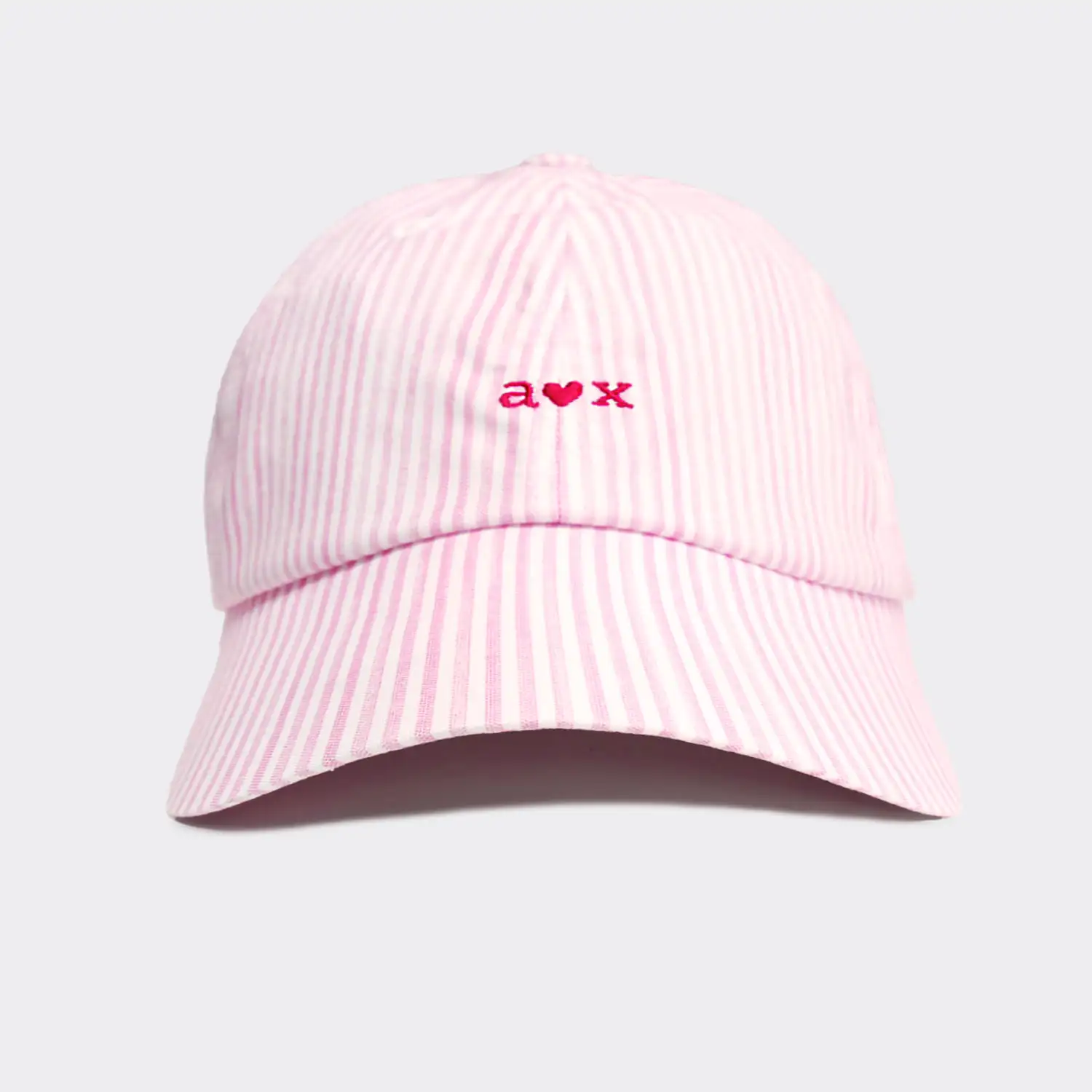 Модные товары 2024 Новое поступление оптовая продажа одежды aox полосатая лента шариковая Кепка розовая AOX4JCAP01PK один размер корейская мода