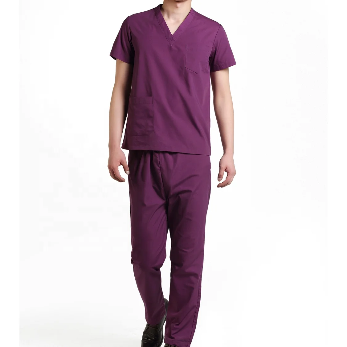 Protective Female and Male Hospital Workwear Short/Long Sleeve Medical Uniforms Designs
