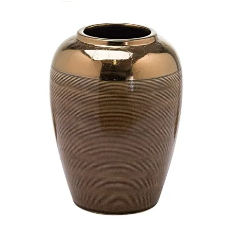 Hammered Design Shiny Polished Gold Plated Vase Hand Crafted Stylish Flower Vase for Home Decoration Vases At Affordable Price