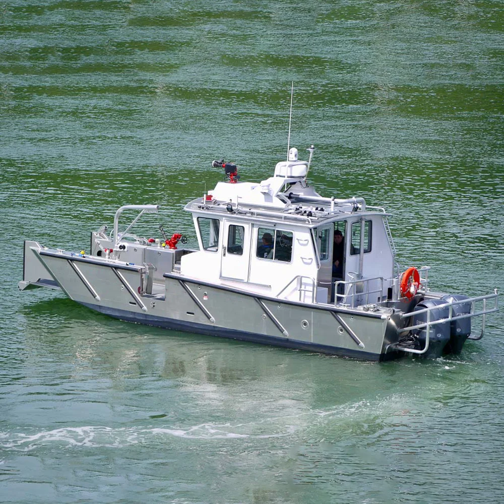 Wholesale  CE Certified Aluminum Landing Craft Boat Welded Hull with Fire Rescue & Security Features Rowing Yacht for Sale