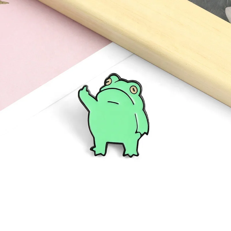 Customization Hot Sale High Quality Green Frog Cute Hard Enamel Fashion Delicate Lapel Pin