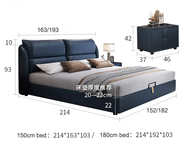 Modern Nordic Princess Bedroom Multi-color Optional Comfortable Practical Bedroom Antique White Distressed Bedroom Furniture