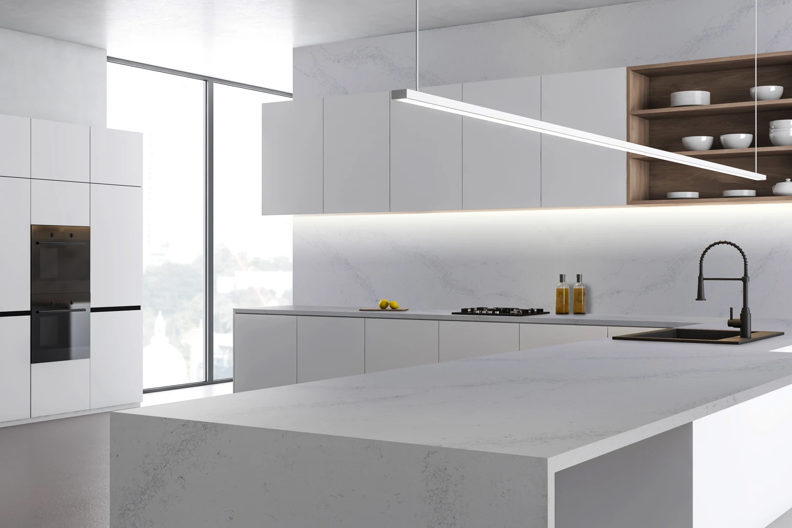 Hot Sale and Best Price ! White Color %100 Natural Stone Calacatta Valiente Quartz Ready To Ship !