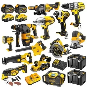 Купите 3 и получите 1 бесплатный набор электроинструментов Dewalt 15 комплектов инструментов 20 в