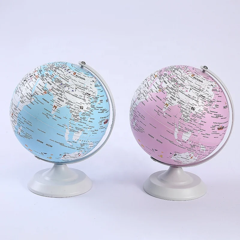 Pink blue  Earth Globe  Modern Lighting Desk Globe Home Decoration toys