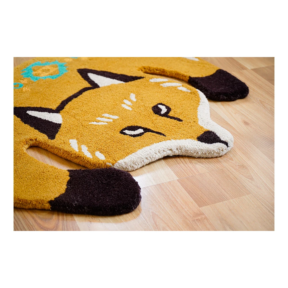 Best Selling New Design Wool Tufted Carpet Non-Slip Living Room Luxury Modern Animal Printed Carpet