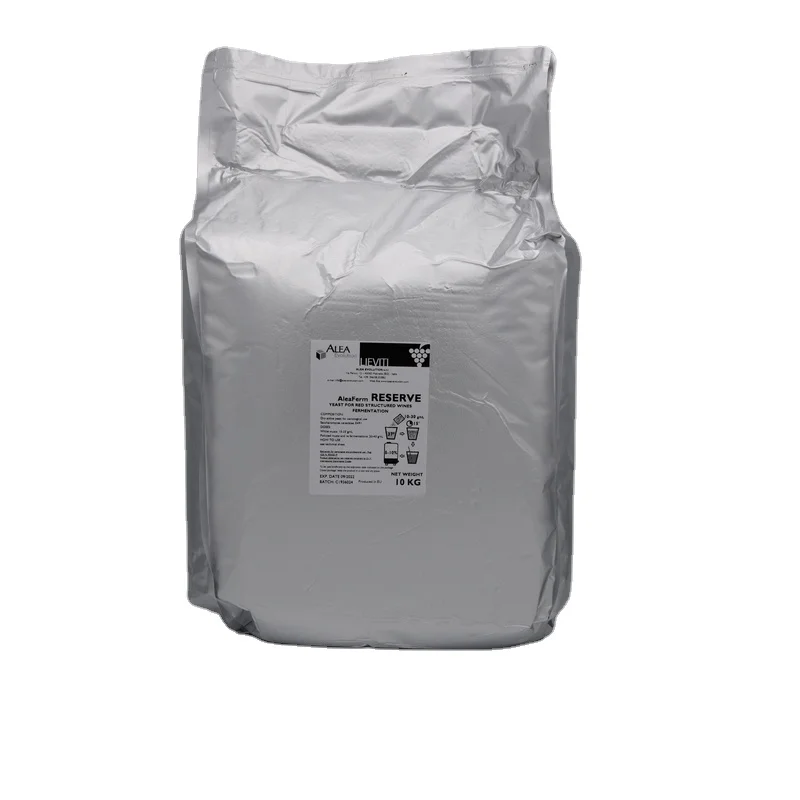 Высокое качество сделанное в Италии ALEAFERM резервные винные Дрожжи для спиртовой ферментации идеально подходит красных вин мешок 10 кг