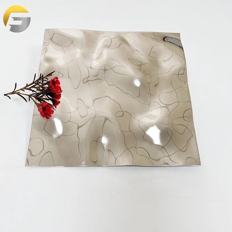 Рельефный лист из нержавеющей стали ZE177 с серебряным покрытием