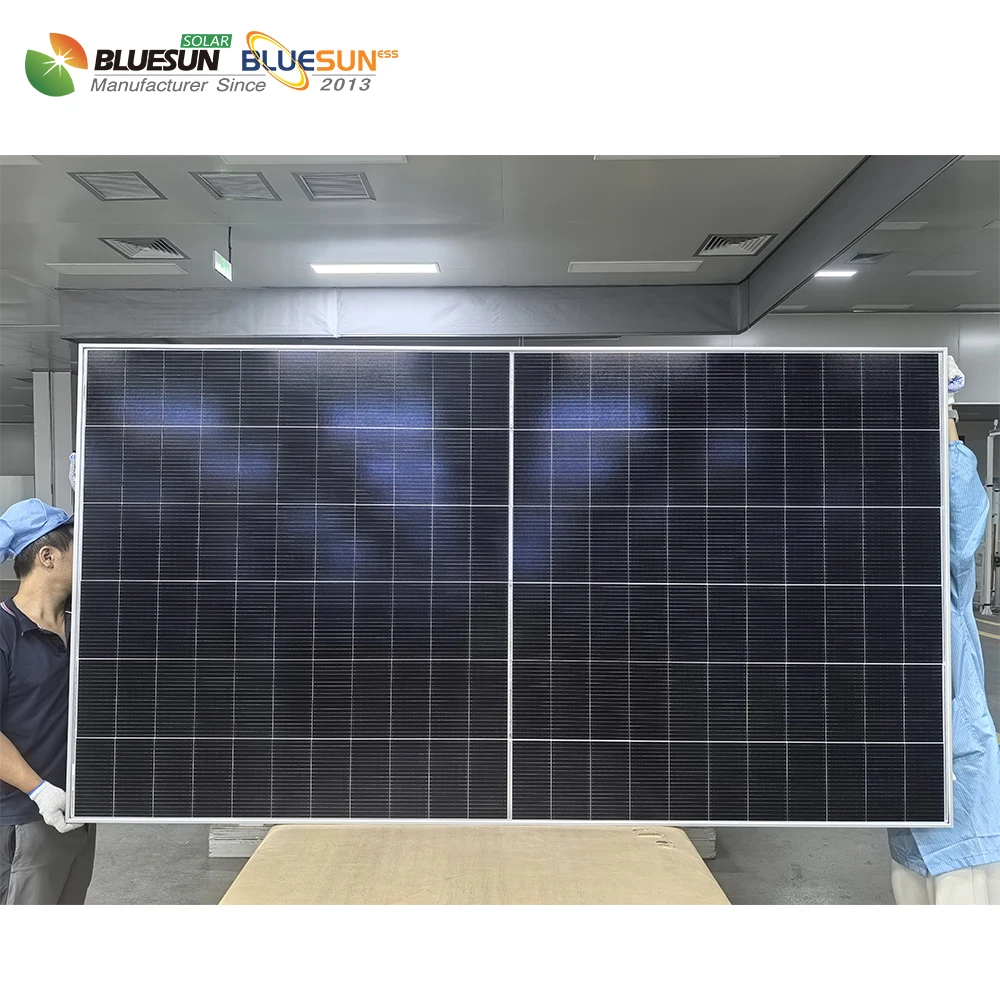 bluesun solar panel 720w N-Type HJT bifacial solar cell 585w 600w shingled solar energy panels
