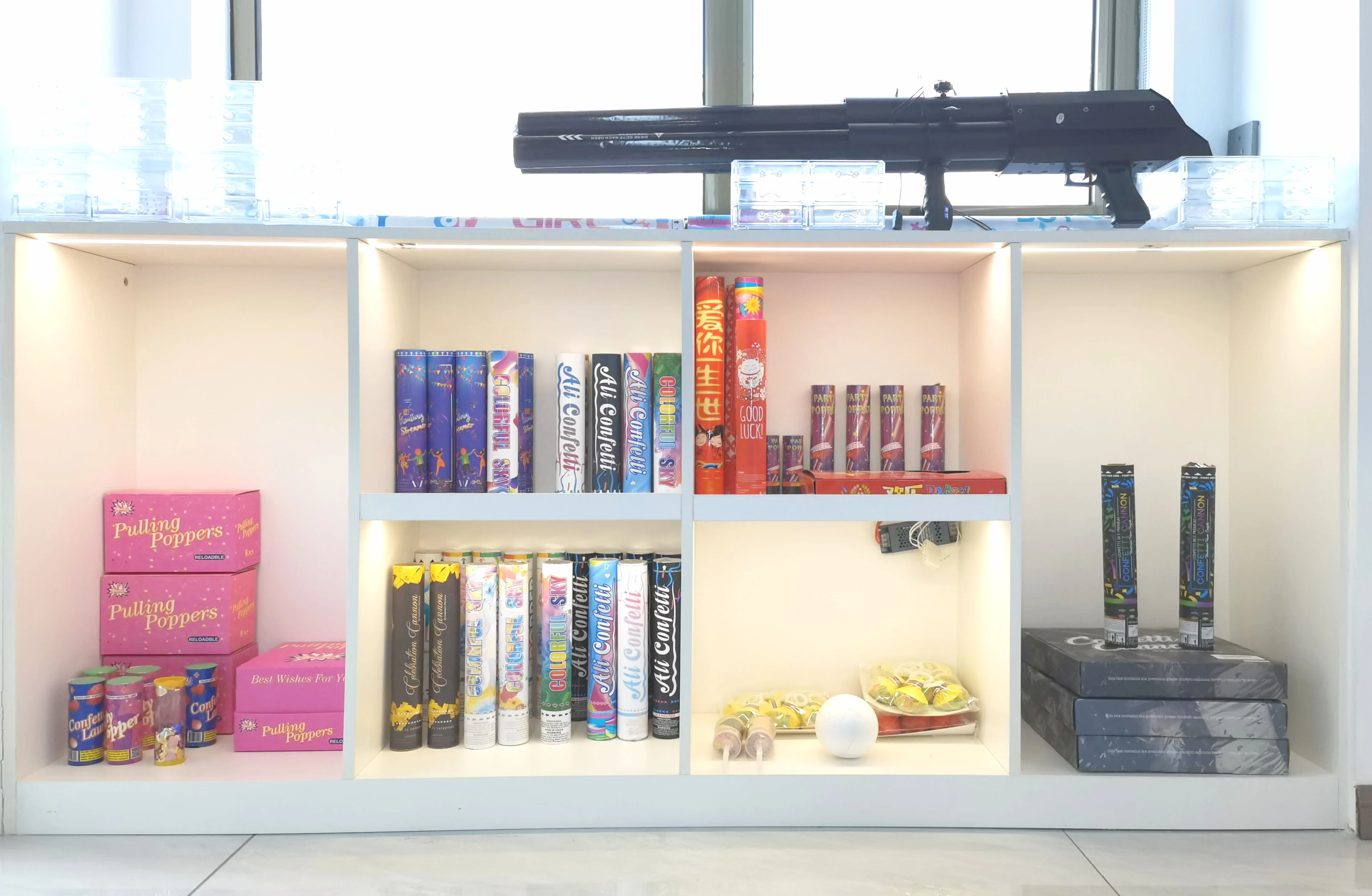 Праздничные Пружинные пушки биоразлагаемые огнестойкие для вечеринок конфетти электрический Щепка