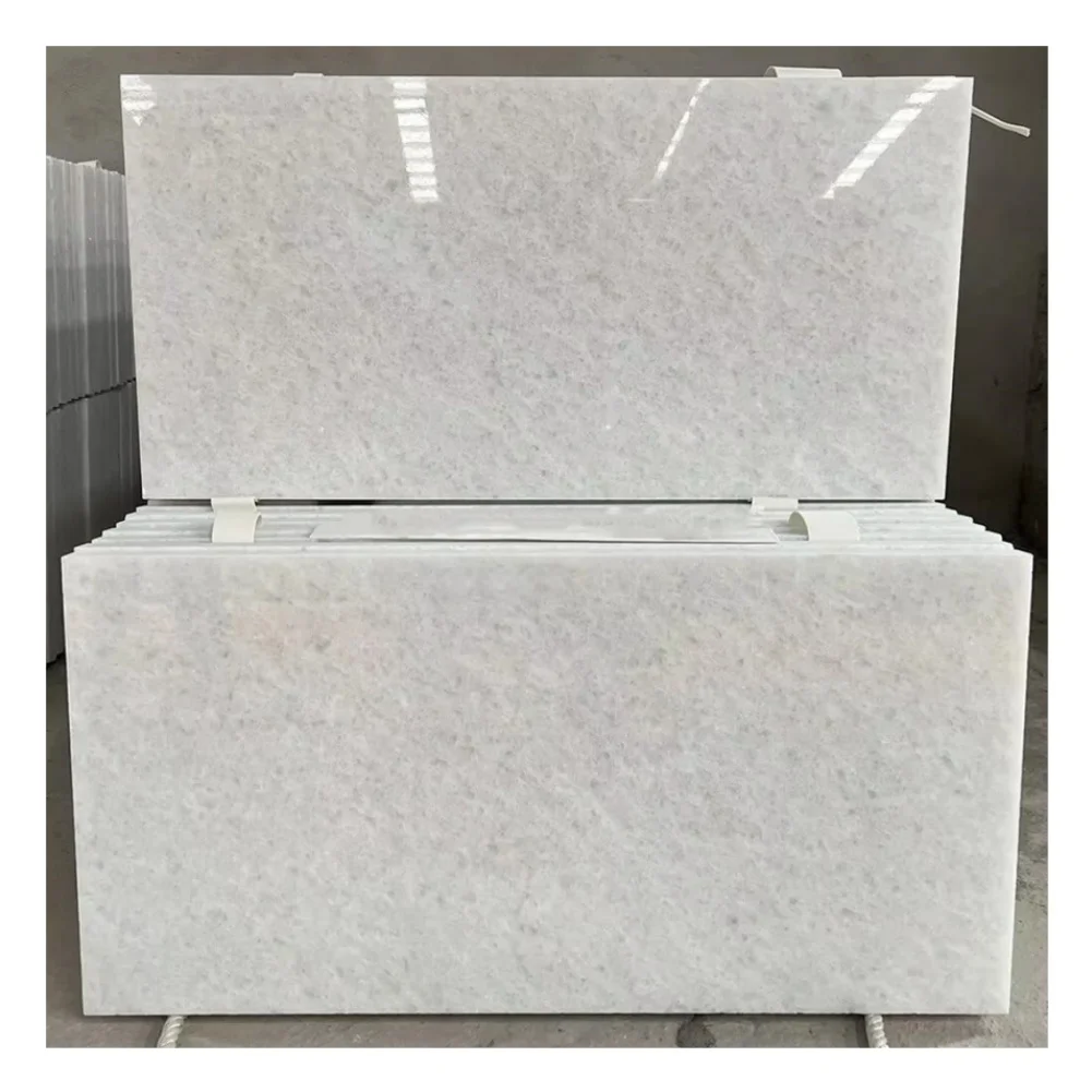 Centurymosaic Wholesale Luxury Polished Opal White Marble Tiles for Interior Floor