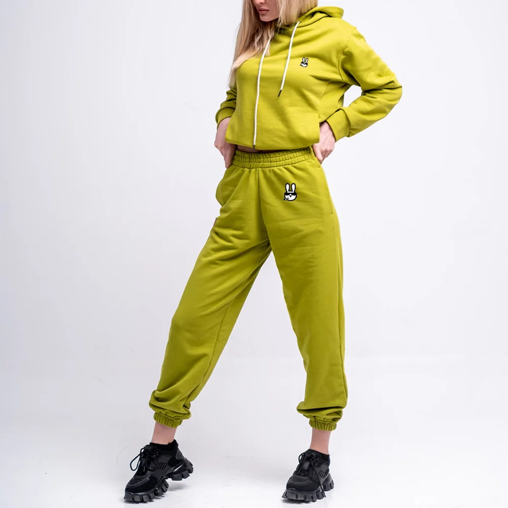 Wholesale Custom Logo Female Training Wear Sweatsuit 2 Piece Set Track Suit Tracksuits Women Sweat Jogging Suits