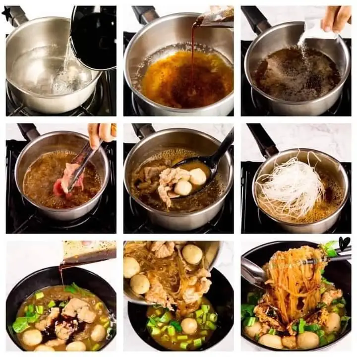 Le Ros Thai Instant Noodle in Blood Soup Halal Noodle No Hassle No MSG No Pork Ingredients