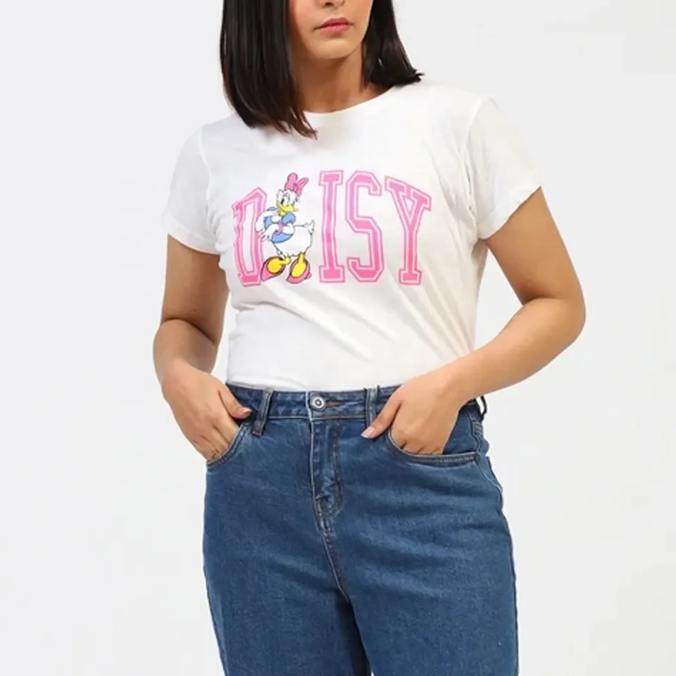 Wholesale High Quality Custom Logo 100% Spandex Cotton Women Clothing Solid Color Plain T-Shirt For Women Wholesale Price