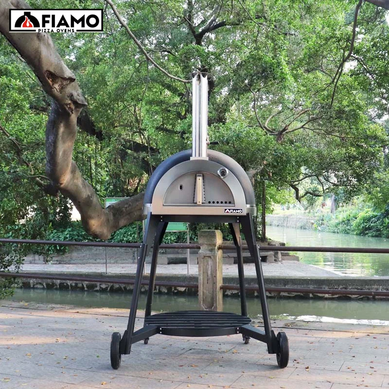 Outdoor Large Brick Clay Wood Fired Oven Pizza FIAMO Can Bake 3-4 Pizzas Simultaneously With Pizza Plate For Oven