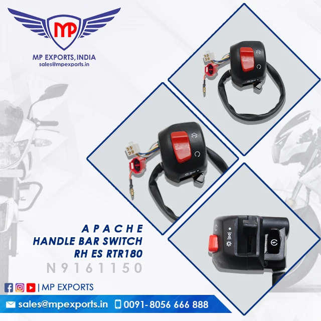 Ручной переключатель RH ES-Apache RTR 180 для TVS Apache 2-wheeler Запчасти доступны продажи по очень доступной цене