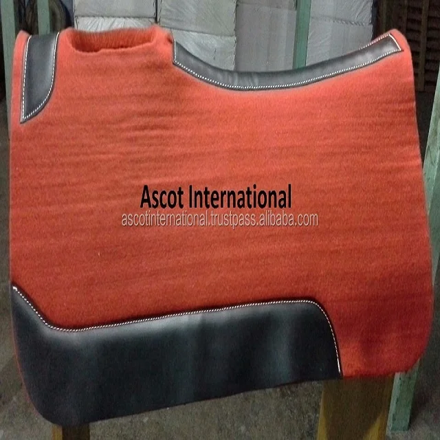 Wholesale Custom Horse Equestrian Saddle Pad Blanket wool Equipment riding racing equipment accessories all seasonal fleece felt