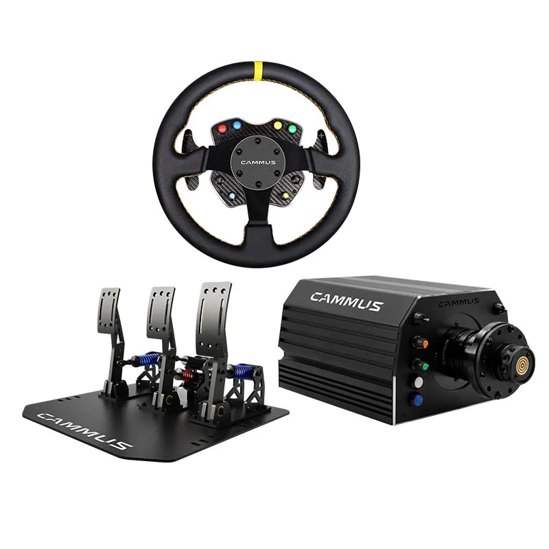 Racing Simulator Simulation Games Steering Wheel,15NM Base And Pedals