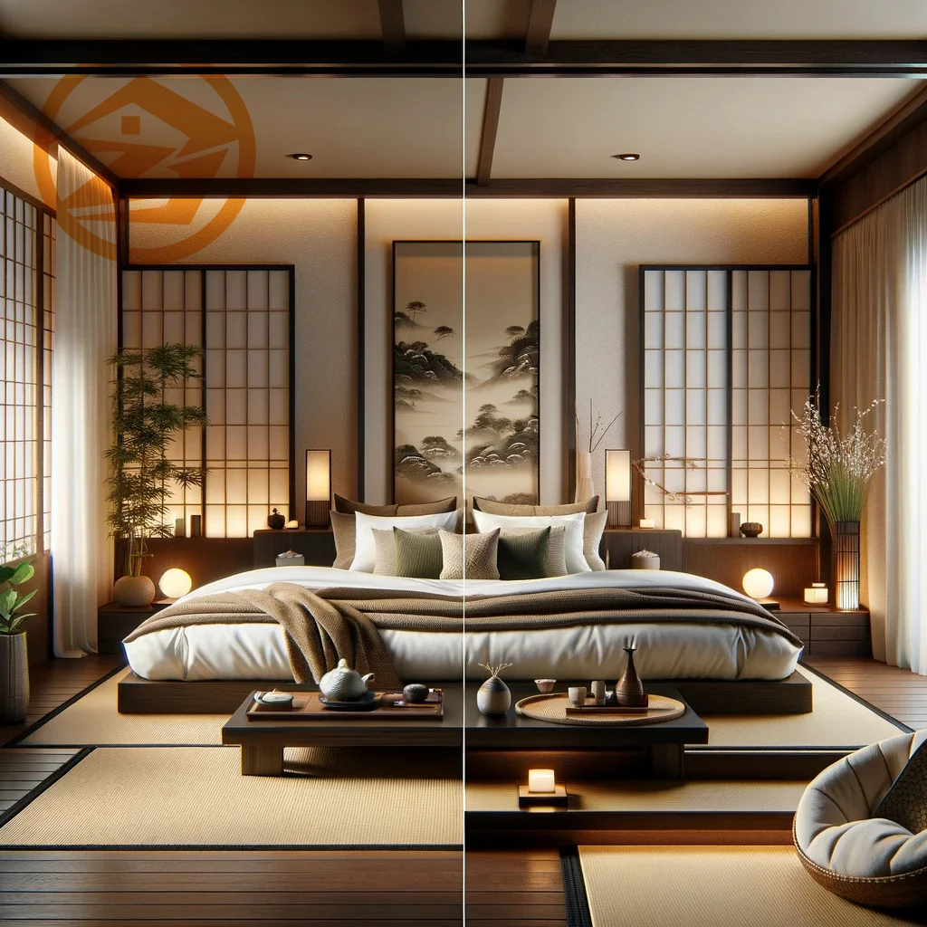 Eco-Friendly Wooden Hotel Bed with Integrated Storage | Zen-Inspired Elegance