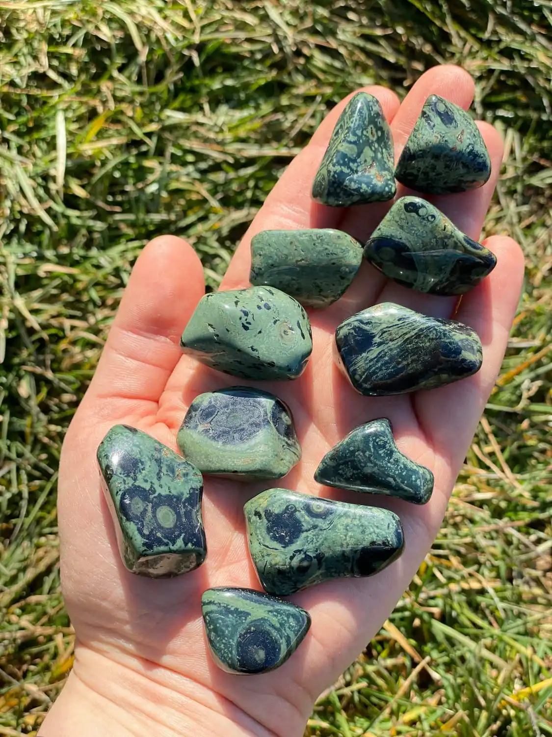WHOLESALE  NATURAL KAMBABA JASPER TUMBLE STONE FOR REIKI HEALING AND MEDITATION GEMSTONE CRYSTAL TUMBLED STONE BUY FROM KINGGEMS