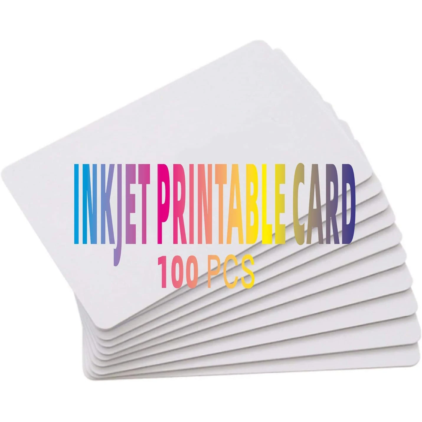 CR80 30 Mil Inkjet Printable PVC ID Cards - Waterproof & Double Sided Printing - Works with Inkjet Printers