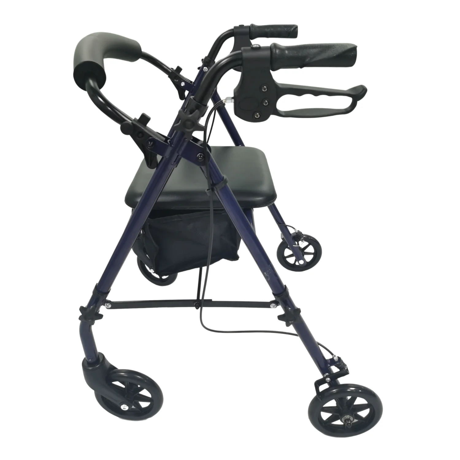 Bliss Medical Mobility Aids Lightweight Four Wheel Cart Folding Steel Suitable For Rollator With Seat For Disabled Older People