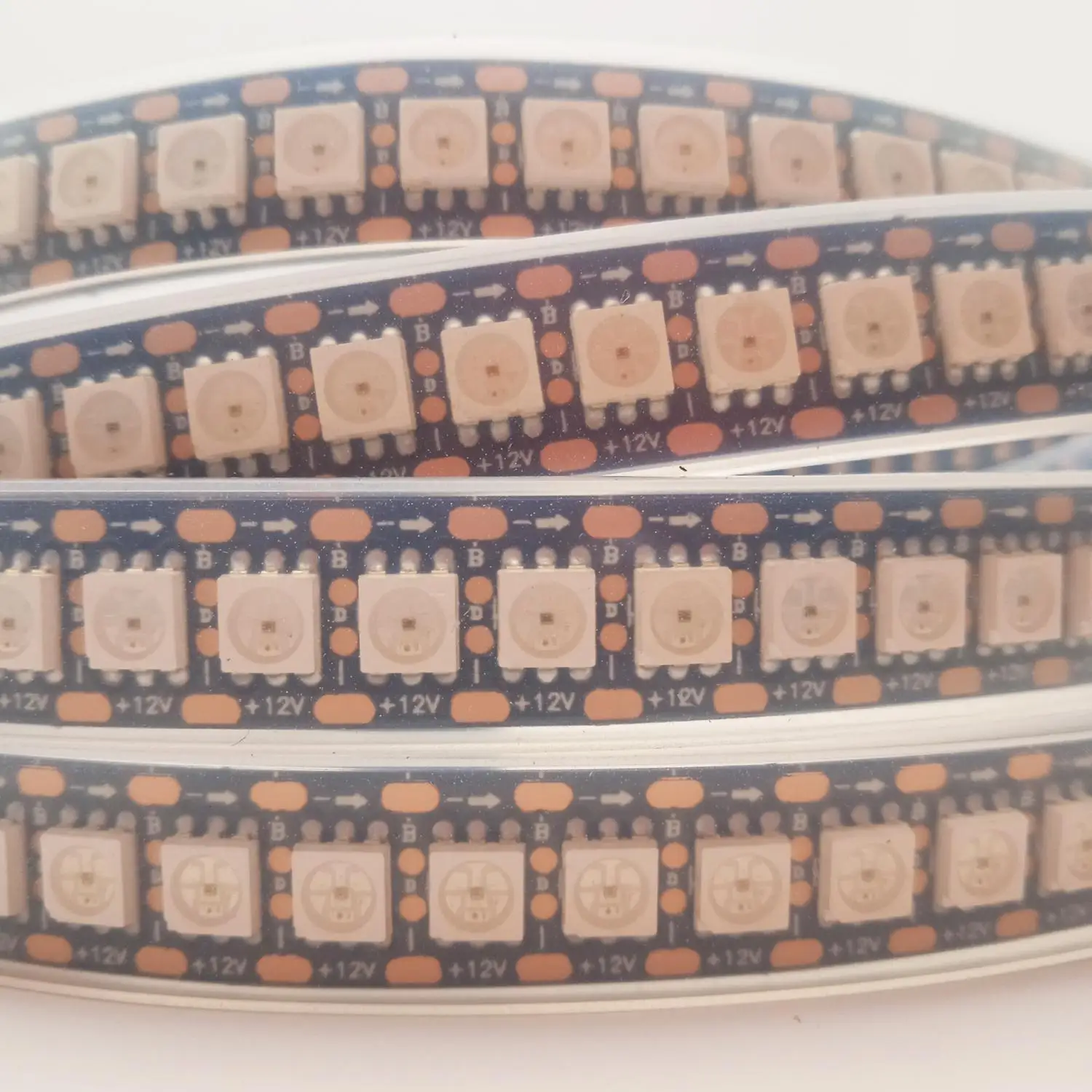 IP67 43 Вт смарт-лента 220 В RGB SPI 2815 с 144 светодиодами на метр герметичная адресная лента для декора доступна длиной 5 м 10