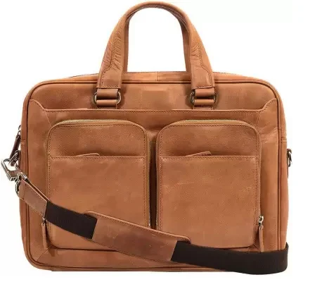 Leather Laptop Bag With Tablet Carry Case Real Leather Laptop Shoulder Bags Waterproof Laptop